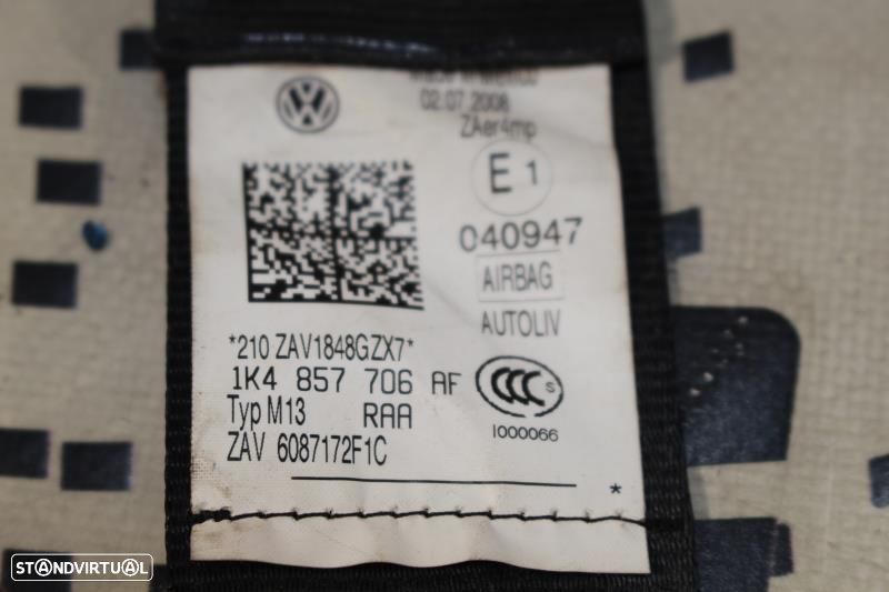 Cintos Frontais Volkswagen Golf V Variant (1K5)  Cinto Frontal / Da Fr - 8