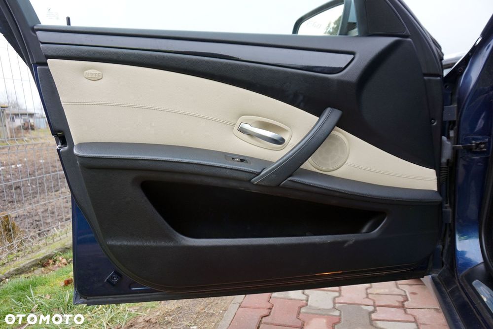 DRZWI PRZEDNIE LEWE 5 E60 LIFT LCI SEDAN A76 BEZ LUSTERKA / TAPICERKI NIEBIESKI TIEFSEEBLAU BMW 2007-2010 - 9
