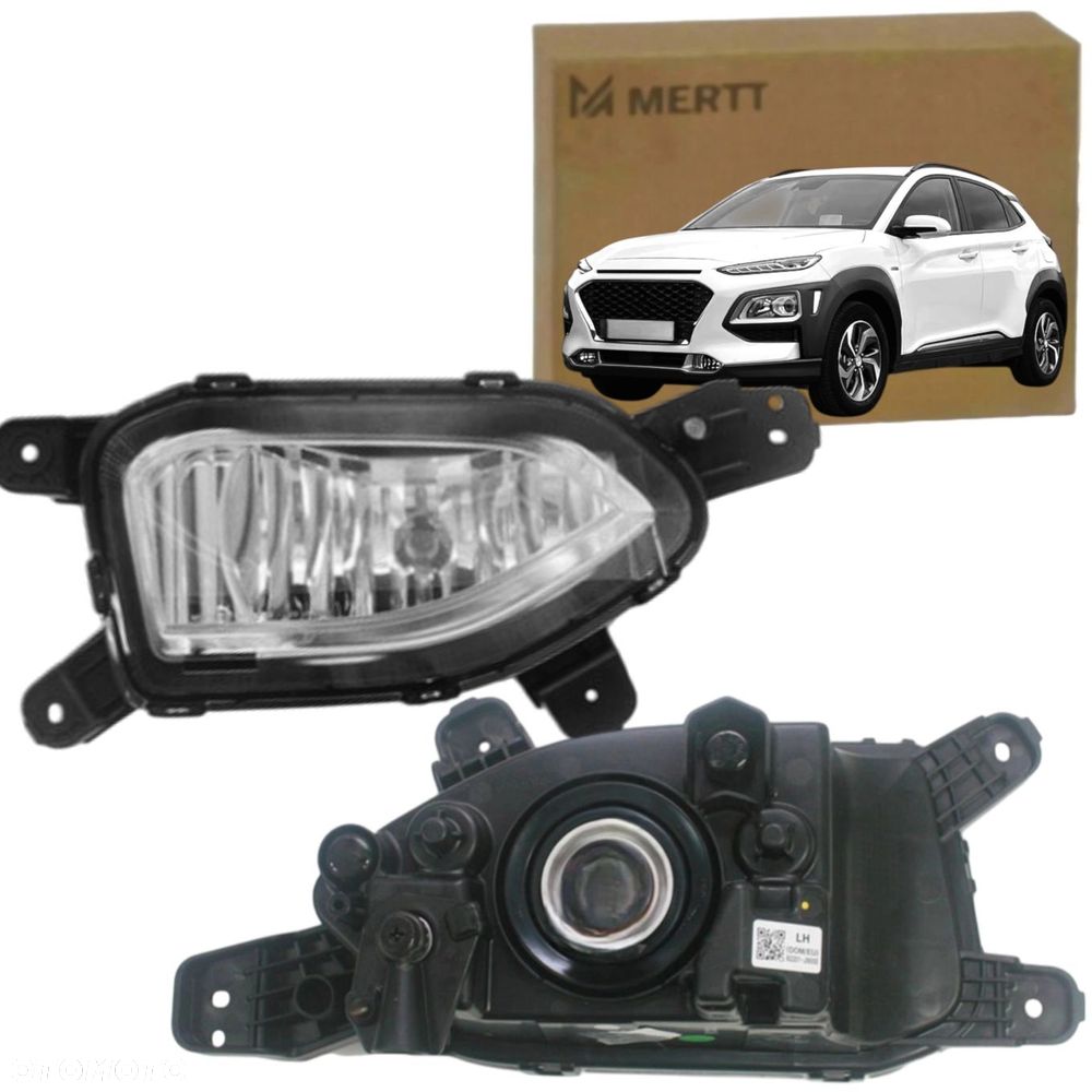 HYUNDAI KONA 2017-2023 LAMPA PRZECIWMGŁOWA HALOGEN PRZECIWMGIELNY LEWY - 2