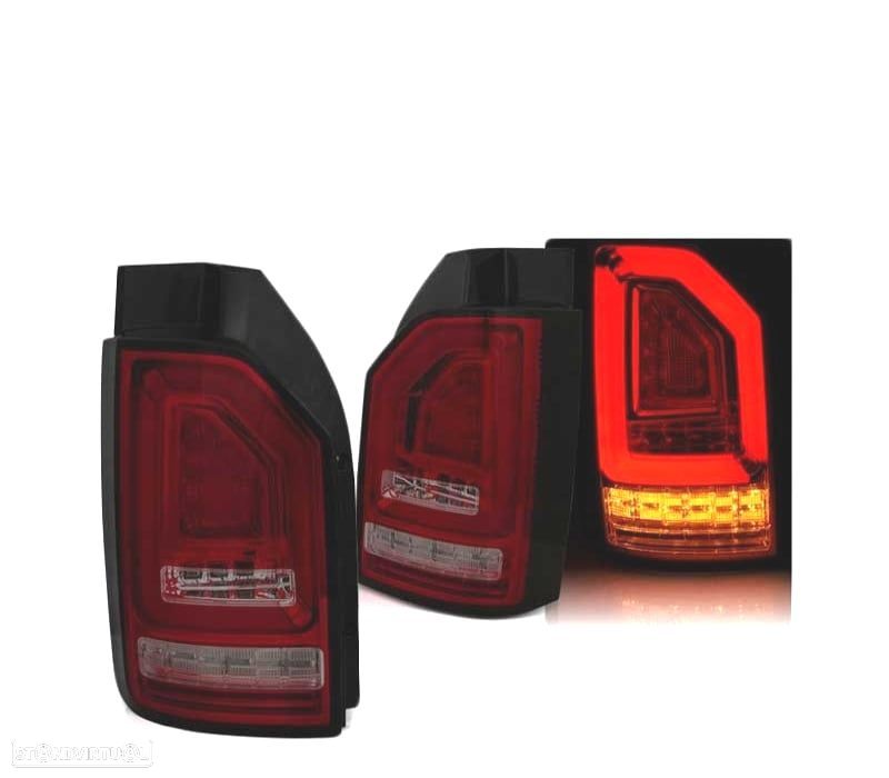 FAROLINS LED DINÂMICO PARA VOLKSWAGEN VW T6 MULTIVAN CARAVELLE 15-19 OEM LED FUMADO - 1