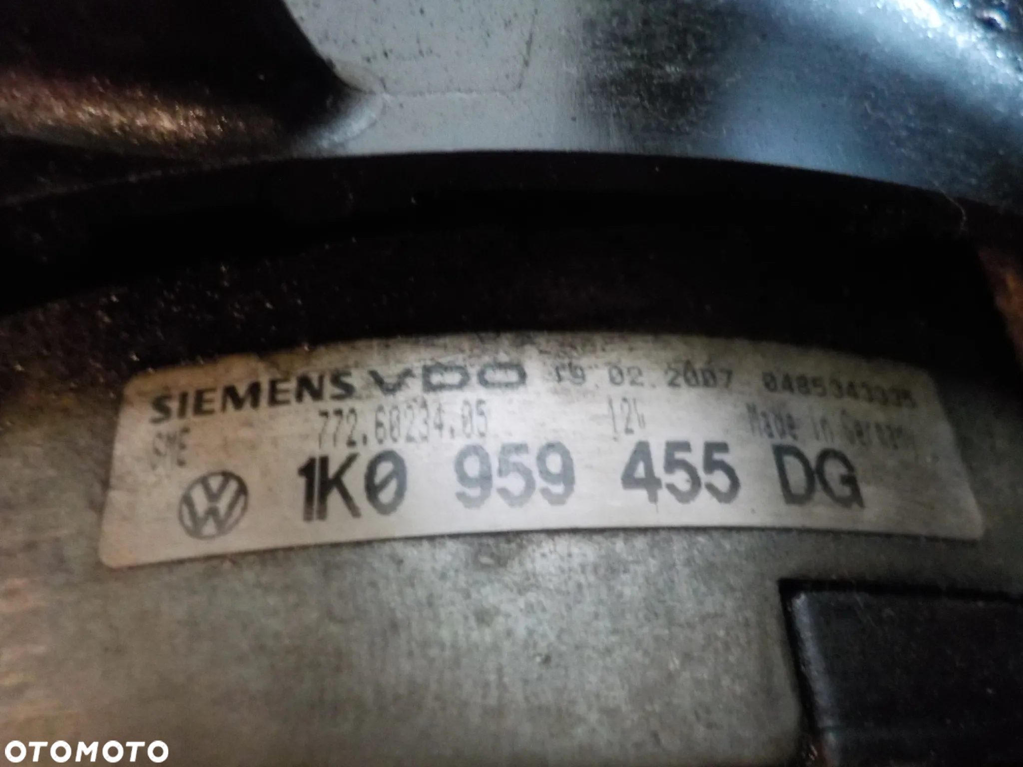 AUDI A3 8P VW PASSAT B6 SEAT WENTYLATOR CHŁODNICY  1K0959455DG - 2