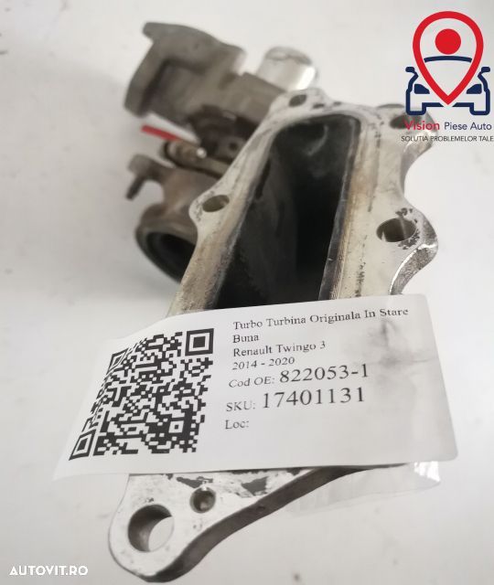 Turbo Turbina Originala In Stare Buna Renault  Twingo  3 [2014 - 2020] - 6