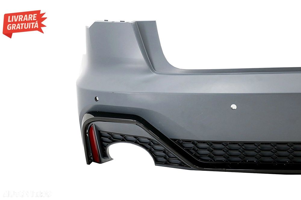 Bara Spate cu ornamente evacuare Audi A6 C8 4K Sedan (2018-Up) RS Design- livrare gratuita - 4