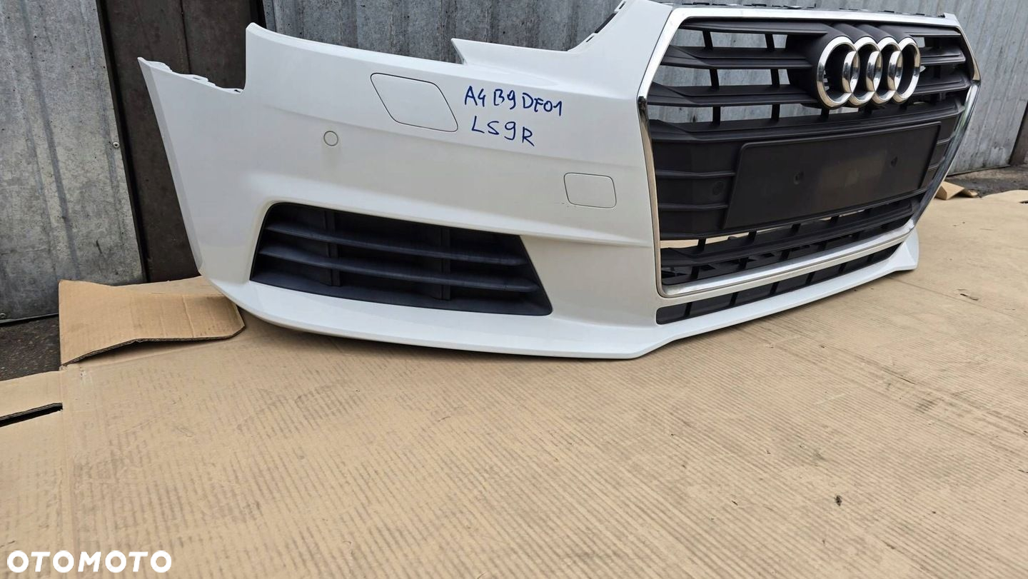 ZDERZAK PRZÓD AUDI A4 B9 8W KOMPLETNY PDC XENON 8W0807437 LS9R - 3
