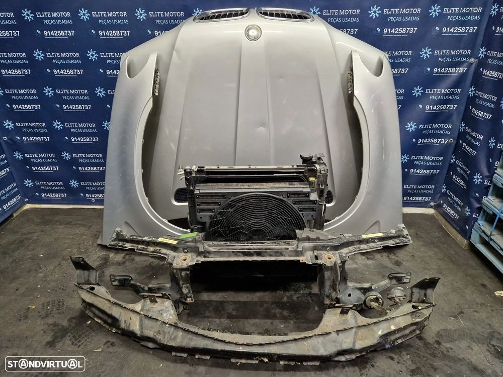 Frente completa usada BMW X5 E53 PRE LCI 3.0D XENON capot parachoques oticas guardalamas - 9