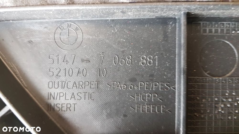 Tapicerka boczek bagażnika lewy BMW E91 7068881 - 3
