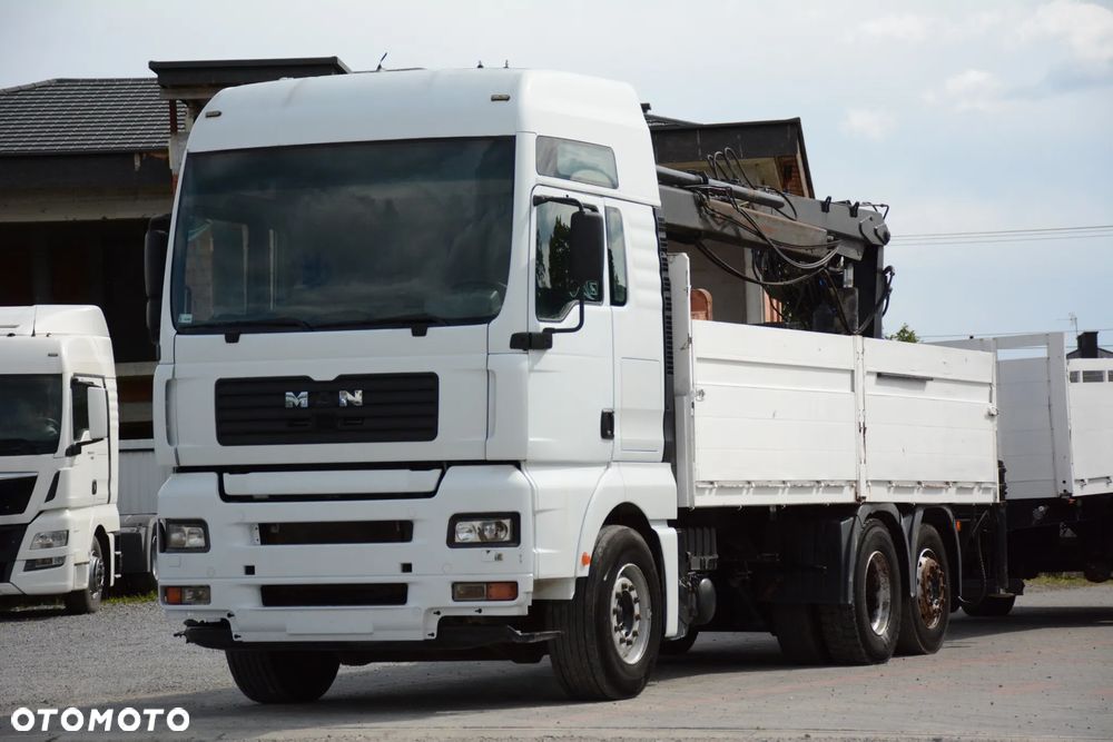 MAN TGA 410 + przyczepa / 2002r / HDS HIAB / Podnoszona oś BPW - 5