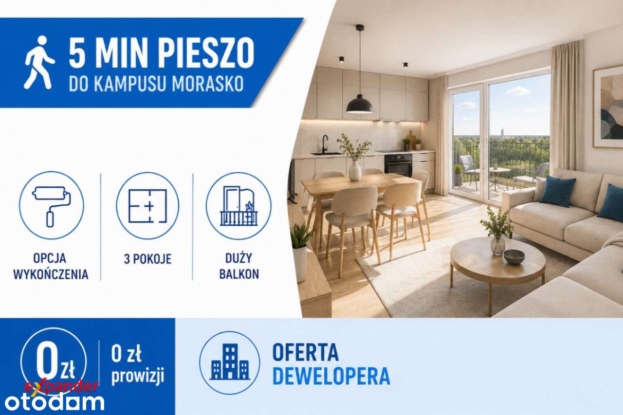 41 m² i aż 3 pokoje | UAM Morasko