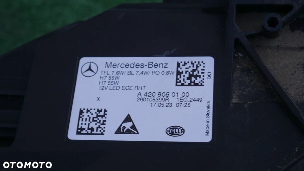 MERCEDES CITAN II W420 MASKA LAMPY ZDERZAK GRILL BŁOTNIKI PAS PRZEDNI BELKI WZMOCNIENIE CZOŁOWE - 11