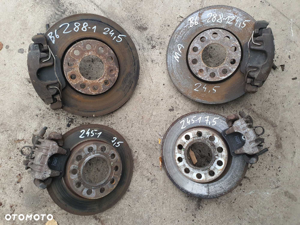 Audi A4 B6 B7 hamulce przód 288 tył 245 zaciski klocki KOMPLET!!!
