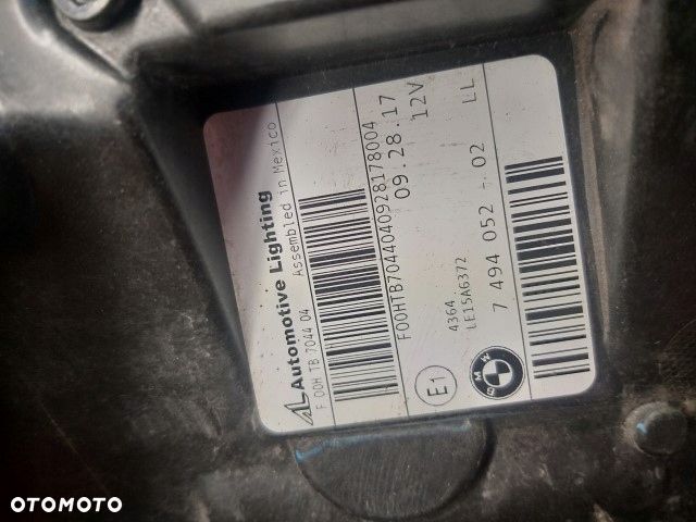 BMW X3 X4 lampa prawy przód 7494052 - 4