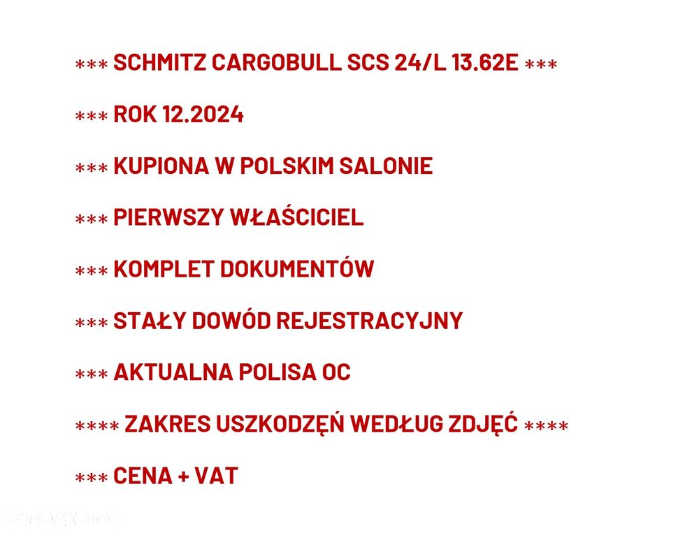 Schmitz Cargobull ***2024 SCS 24/L 13.62E Salon Polska*** - 2