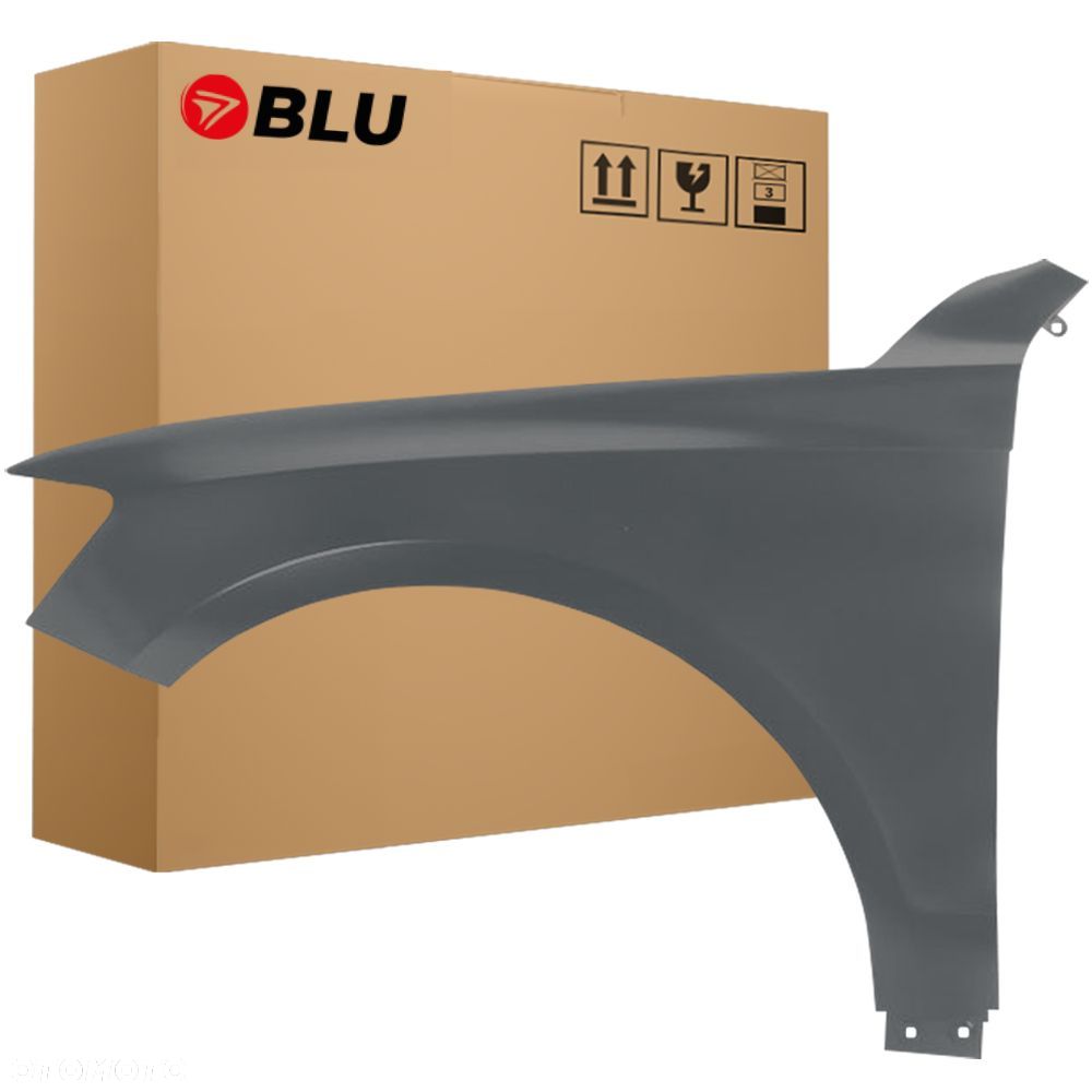 BLU Błotnik AUDI Q5 8R LZ7S lewy srebrny 08-16 przód DaytonaGrau - 1