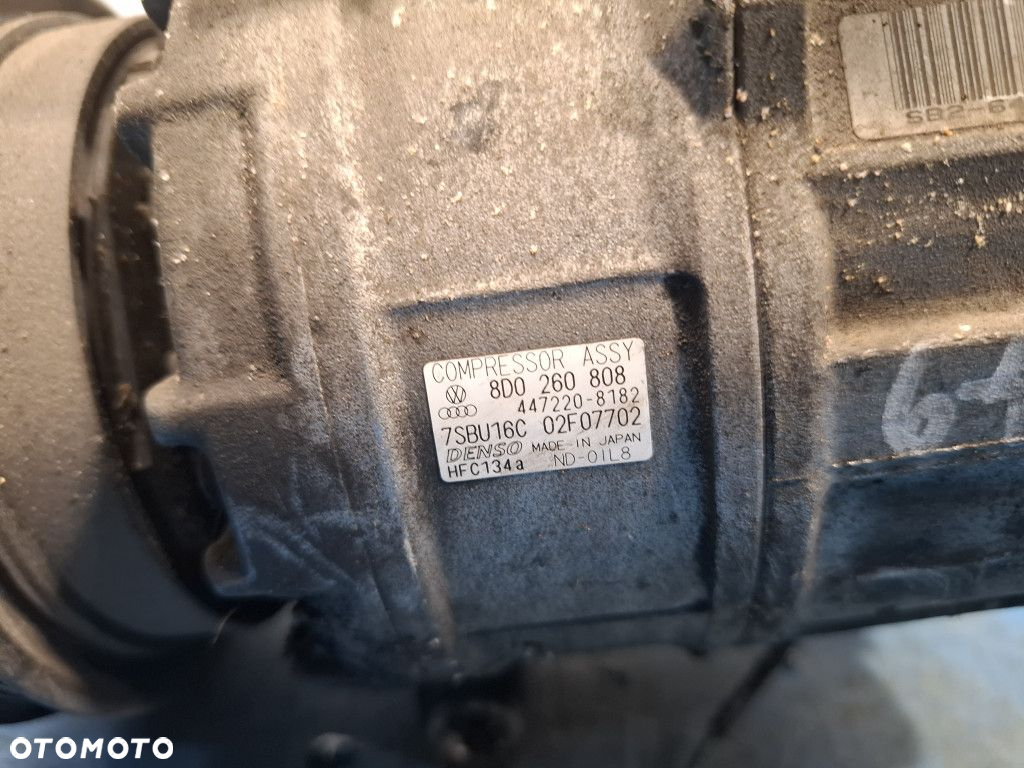 VW PASSAT B5 FL SPRĘŻARKA KLIMATYZACJI 8D0260808 1.9 TDI 130 - 2