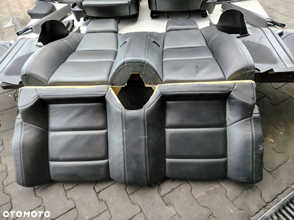 FOTEL FOTELE BOCZKI KOMPLET CZARNA SKÓRA GRZANE PEUGEOT 307 CC - 2