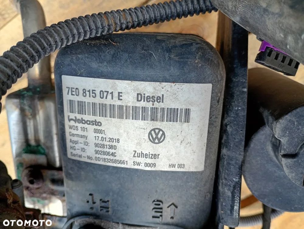 webasto ogrzewanie postojowe thermo top 12v 5kw vw transporter t6 2018r 7e0815071e - 6