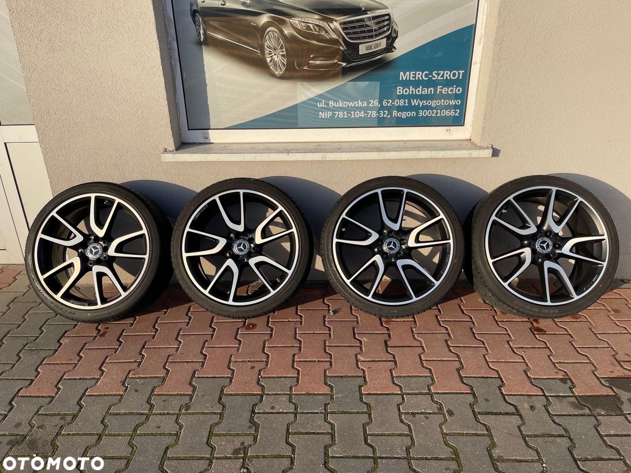 KOLA FELGI ALUMINIOWE MATOWE 20 AMG OPONY MERCEDES E W213 W238 CLS W257 ORYGINAL DEMONTAZ IDEALNE MAT 9JX20 8JX20 2134012500 2134014000 - 1