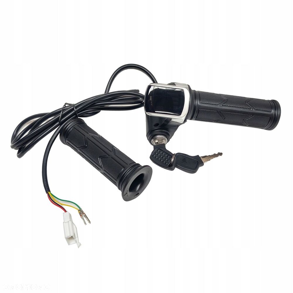 Manetka rączka gazu ze stacyjką wskaźnikiem 24V - 1