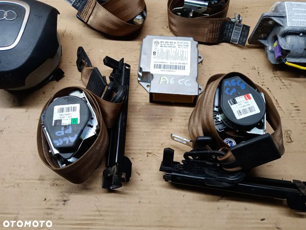 Poduszka konsoli kierowcy poduszki pasy sensor napinacze AIRBAG zestaw naprawczy Audi A6 C6 - 2