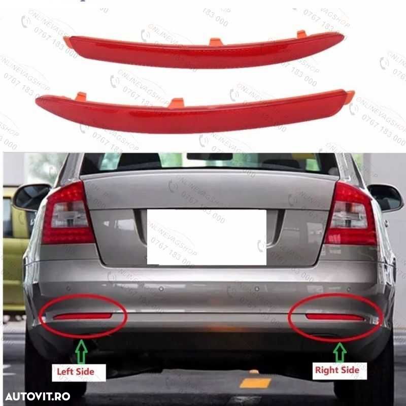Catadioptru ,Ochi pisica, Reflectorizant bara spate Skoda Octavia 2 FL - 1