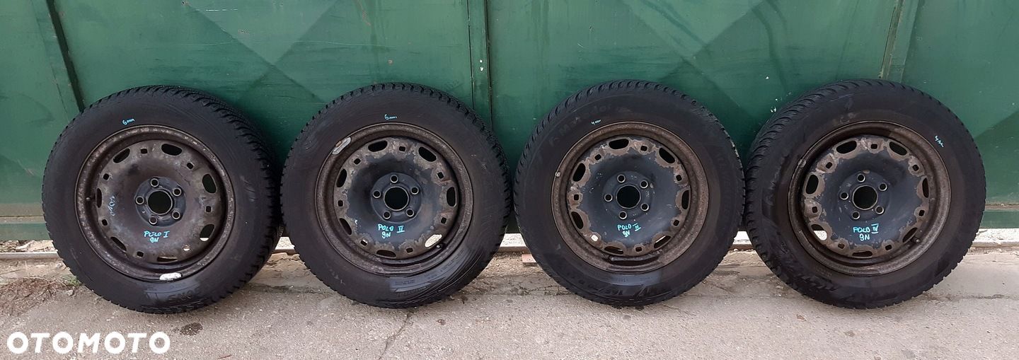 VW POLO 9N FABIA I KOŁA FELGI OPONY ZIMA 165/70/14 - 1
