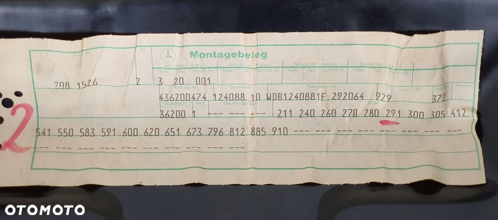 FOTEL KIEROWCY LEWY PRZÓD MERCEDES W124 EUROPA - 11