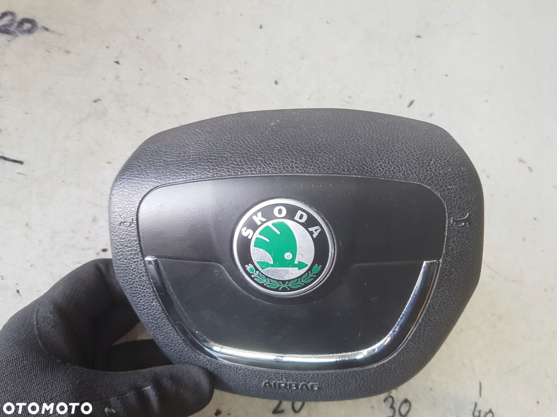 SKODA SUPERB 2 II 08-12r PODUSZKA AIRBAG KIEROWCY 1Z0880201AR - 2