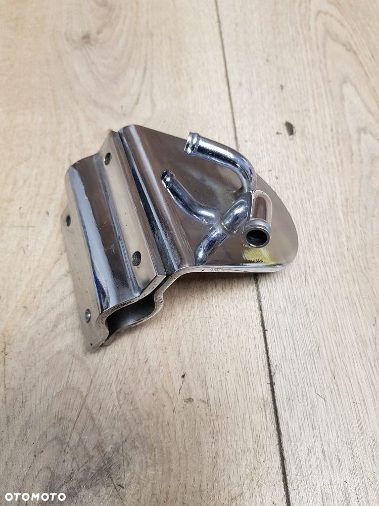 Chromowana podstawa filtra oleju Harley-Davidson adapter chłodnicy - 3