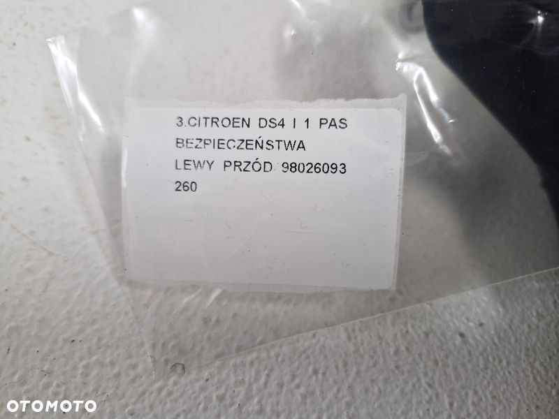 CITROEN DS4 I 1 PAS BEZPIECZEŃSTWA LEWY PRZÓD 98026093 - 8