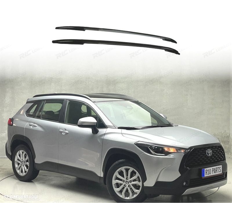 BARRAS DE TEJADILHO TOYOTA COROLLA CROSS 22- PRETO - 1