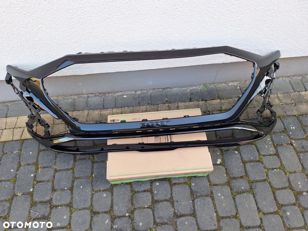 AUDI Q8 E-TRON LIFT 23- Y9B BRILLIANT SCHWARZ ZDERZAK PRZÓD PRZEDNI ORYG 4KE807725 WYSYŁKA 24H - 1