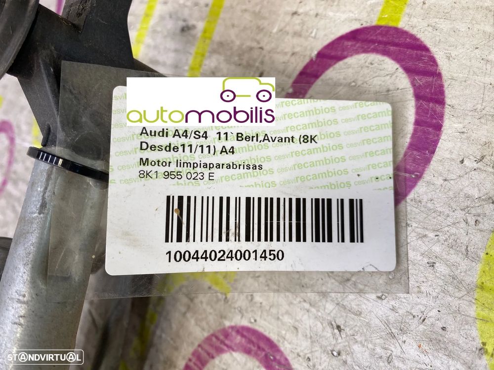 Limpa Vidros AUDI A4 (B8) Avant Ref. 8K1955023E - NO. 340038 - 4