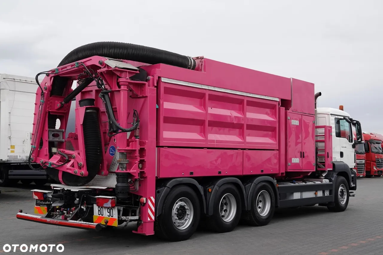 MAN TGS 35.480 / 8X4 / ASENIZACYJNY / ŁADOWARKA PRÓŻNIOWA / WUKO / MTS SAUGBAGGER /   STEROWANIE RADIOWE / - 16