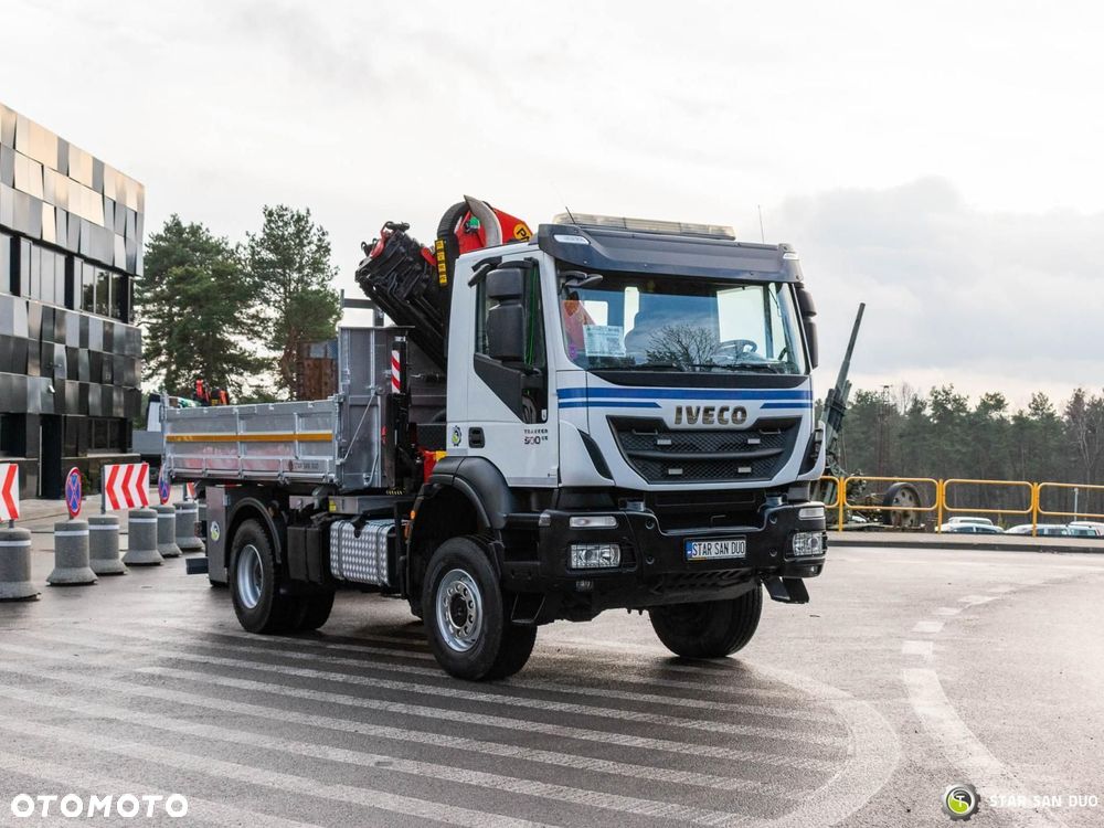 Iveco TRAKKER 450 4x4 PALFINGER PK 23001 EH HDS Żuraw Przyczepa  SCHWARZMÜLLER - 9