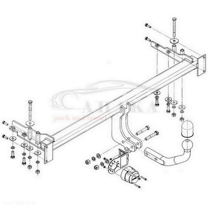Hak Holowniczy Odkręcany Do Daewoo Nubira Iii Kombi 2004-2011 - 5