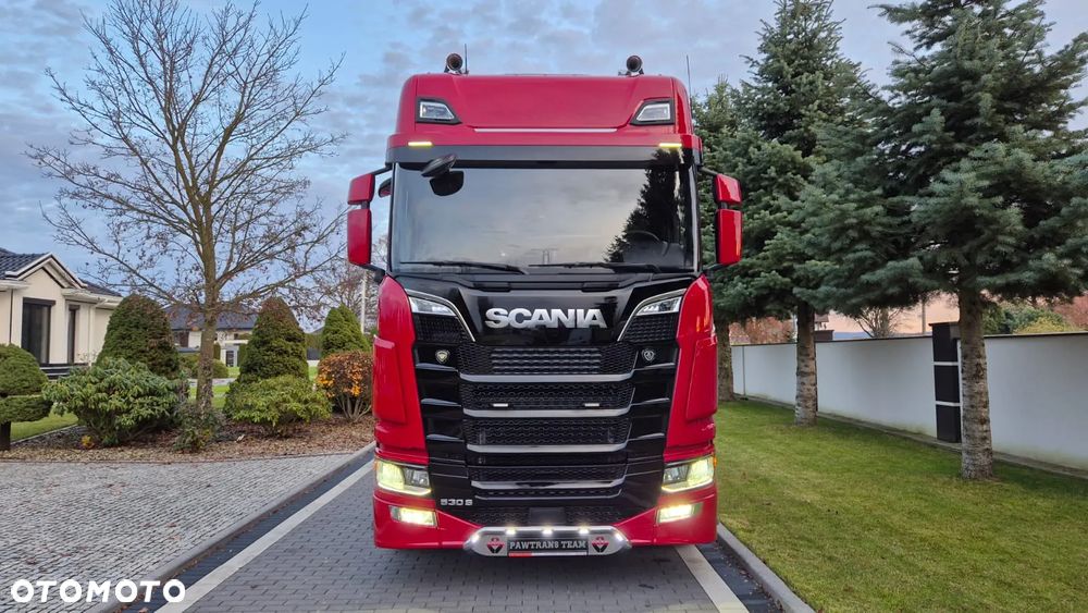 Scania SCANIA///S530///V8///2022/// FULL LED///ALUFELGI/// KLIMATYZACJA POSTOJOWA/// ZABUDOWY MIĘDZYOSIOWE/// SKÓRZANE FOTELE///WAGA/// STAN JAK NOWY///RETARDER/// - 2