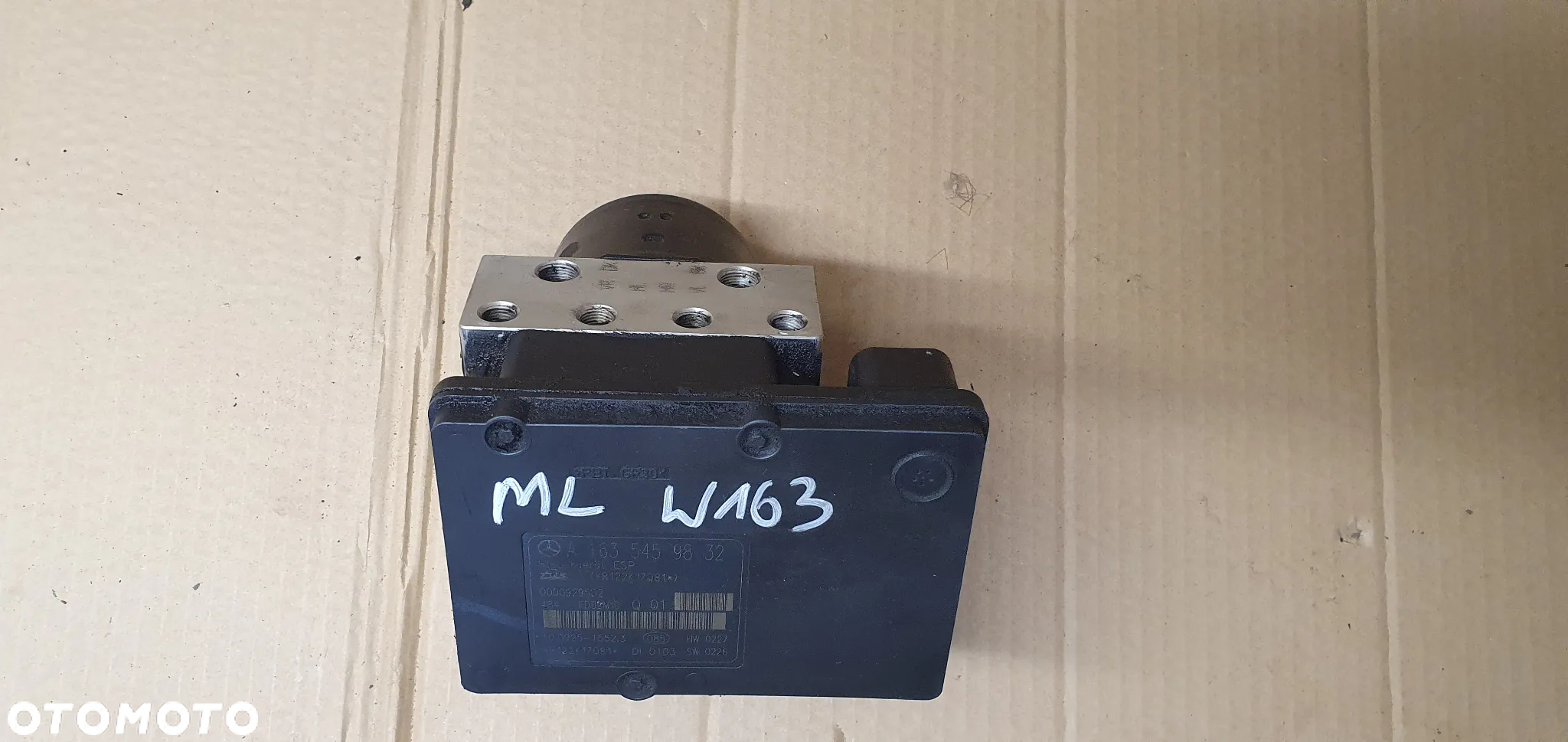 Pompa sterownik ABS Mercedes ML W163 Lift A1635459832 - 2