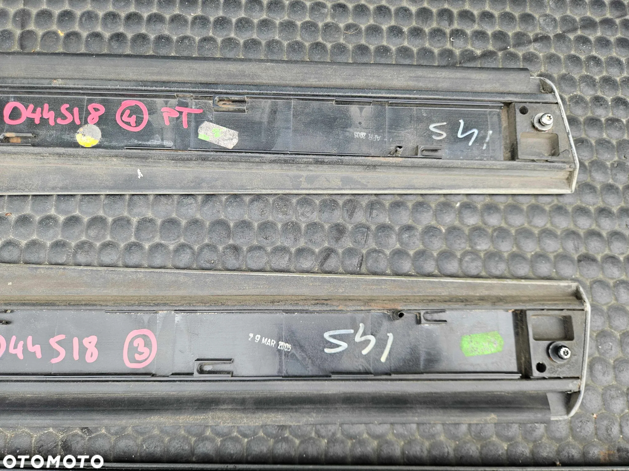 Listwa Listwy Drzwi Srebrne LY7W Dolne Komplet Audi A6 C6 Sedan Kombi Oryginalne - 31