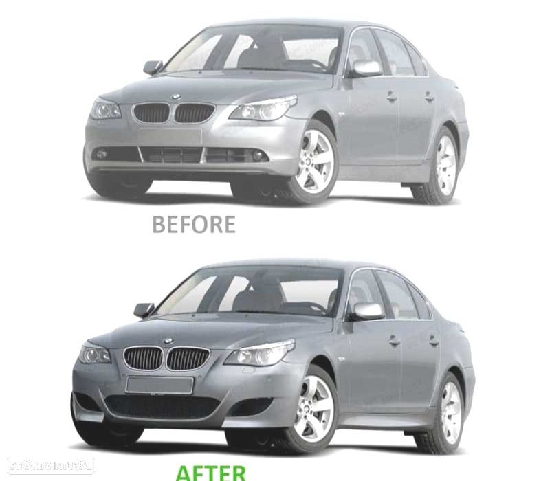 PÁRA-CHOQUES FRONTAL BMW E60 E61 LOOK M5 07-10 PDC - 3