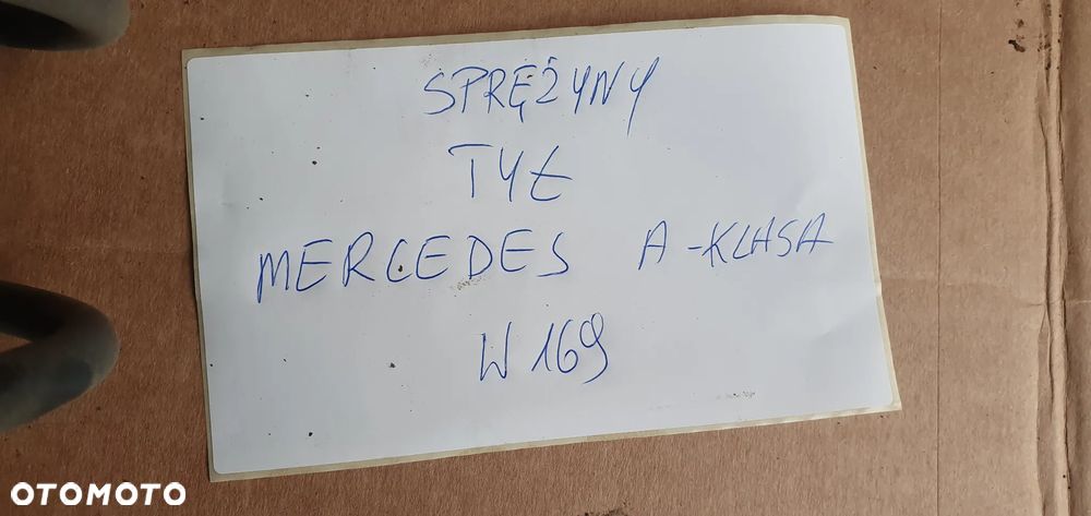 Sprężyny sprężyna tył tylne 2SZT Mercedes A-Klasa W169 - 9