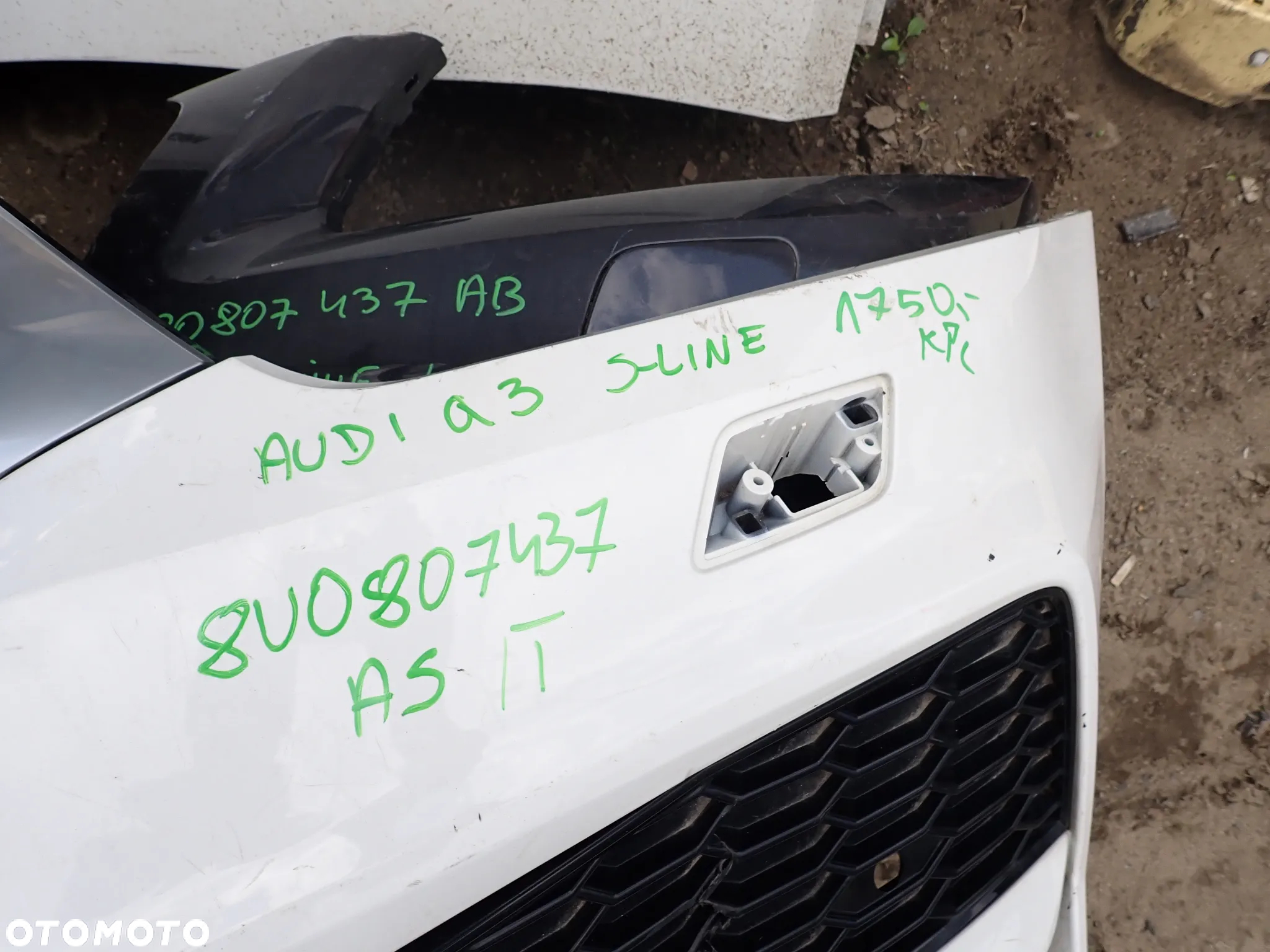 AUDI Q3 8U S-LINE COMPETITION ZDERZAK PRZÓD 8Q907437AS T 8Q0853653M N P - 8