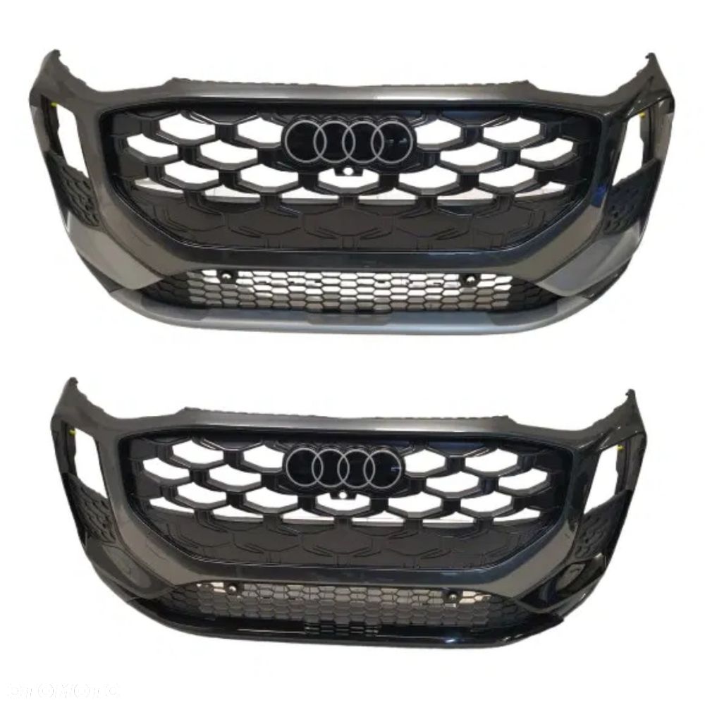 AUDI Q3 S-LINE ZDERZAK PRZÓD PRZEDNI GRILL POD KAMERE 4XPDC ORYGINAŁ - 1