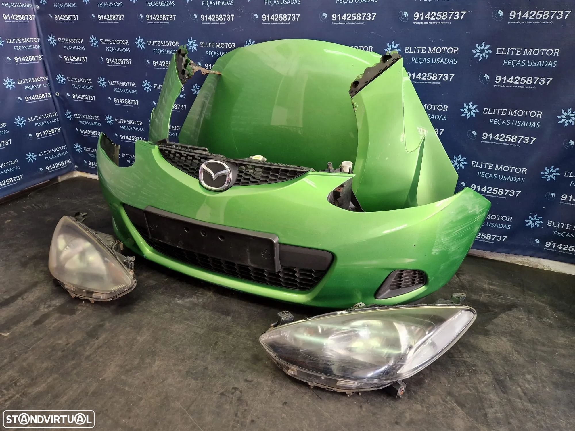 Frente completa usada MAZDA 2 capot parachoques guardalamas oticas radiador - 1