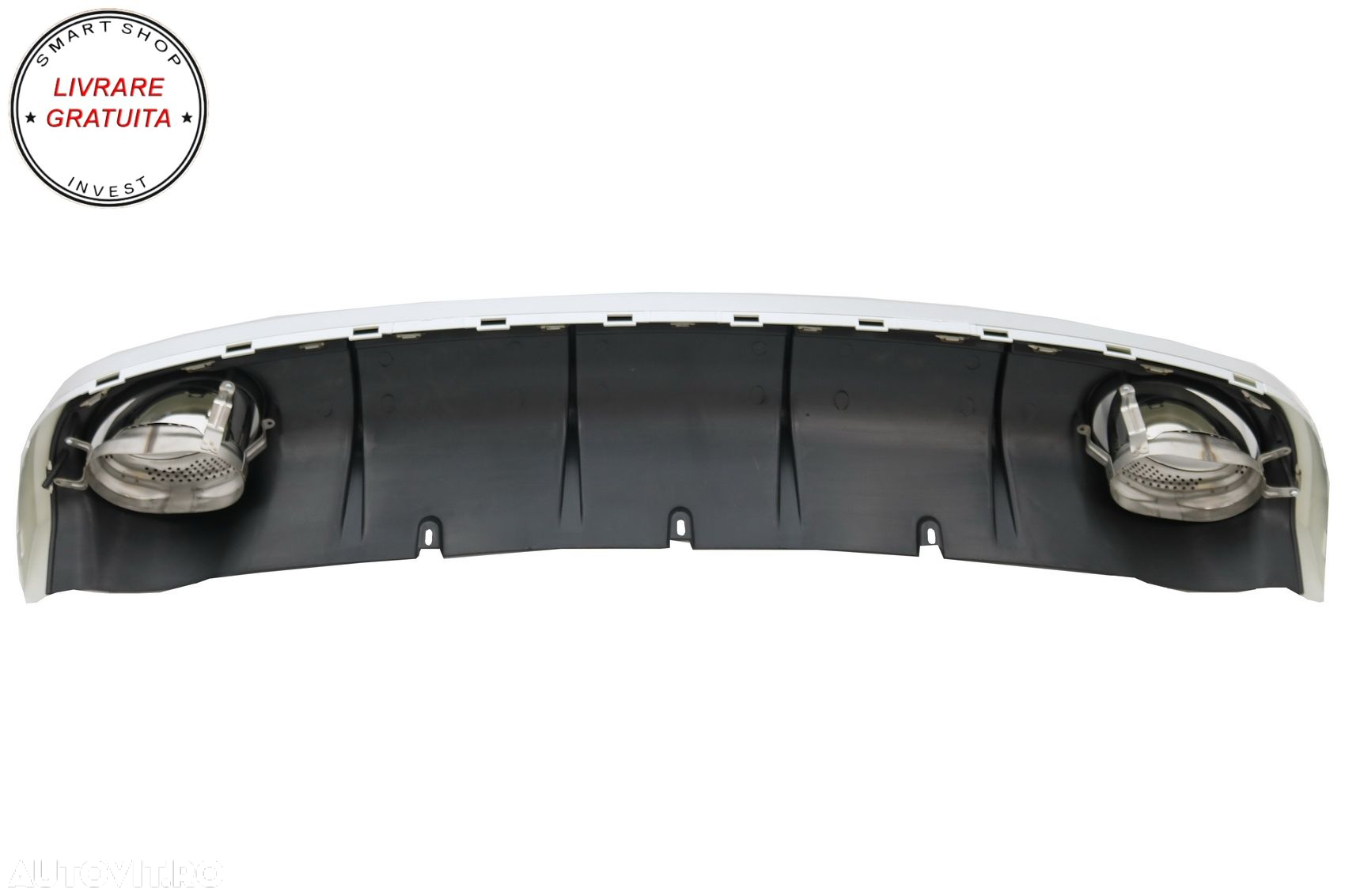 Difuzor Bara Spate si Ornamente Evacuare Audi A6 C7 4G Limousine Avant (2010-2014)- livrare gratuita - 5