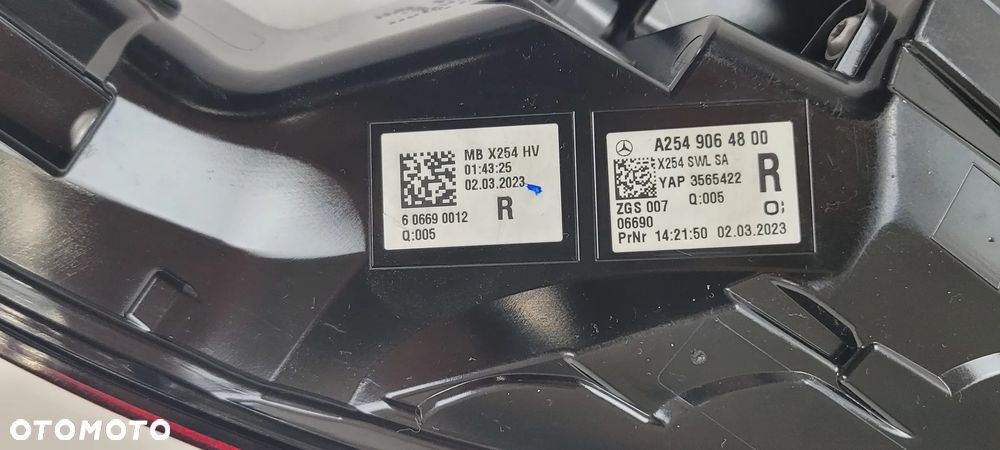 LAMPA PRAWA TYŁ TYLNA LED MERCEDES GLC X254 II LED 2022- A2549064800 - 9