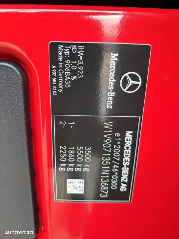 Mercedes-Benz benz sprinter 316cdi 2.2d 163cp cabina de dormit si prelata - 31
