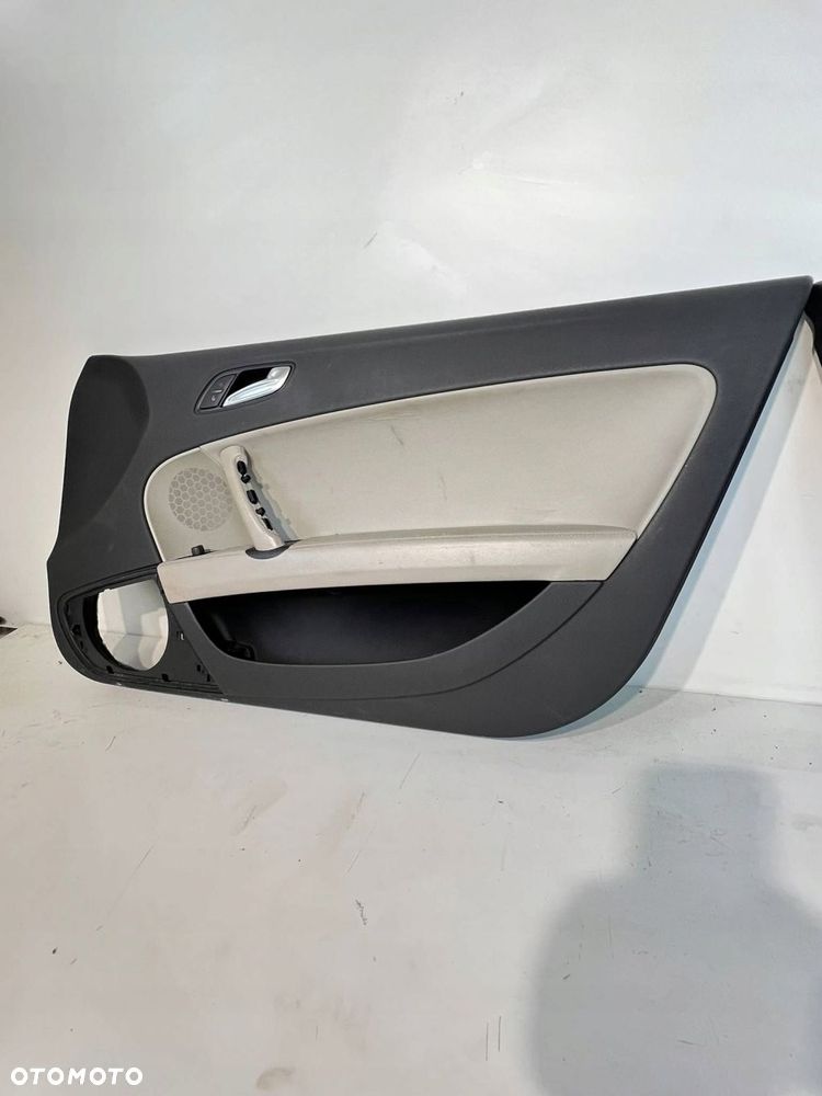 Audi TT TTS Mk2 2008 Boczki / Tapicerka drzwi / Komplet JASNA SKÓRA UK - 12