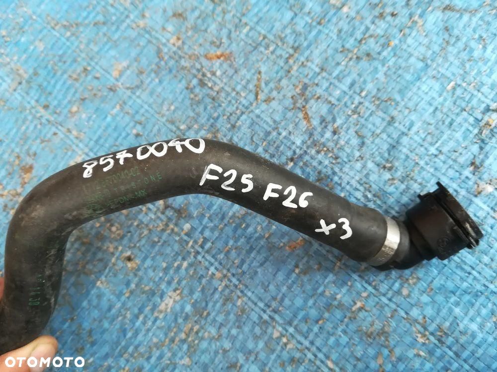 BMW X3 F25 F26 Przewód Wąż Wody 8570040 - 2