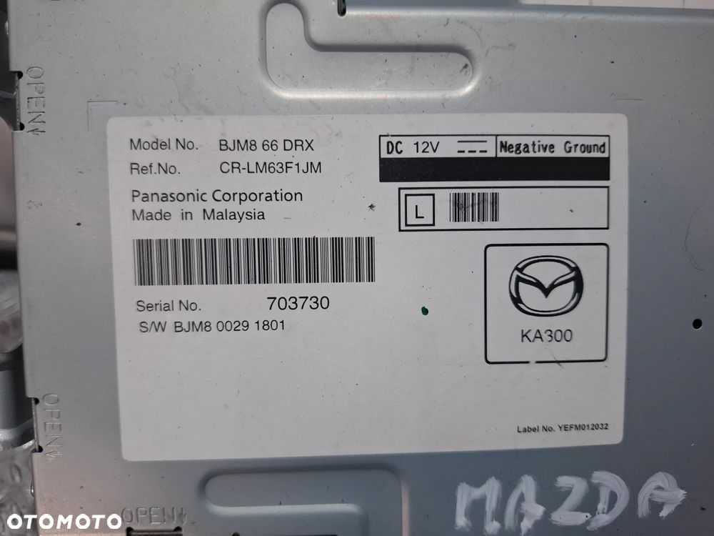 Moduł sterownik radia Mazda III 2014 rok BM nr BJM66DRX - 2