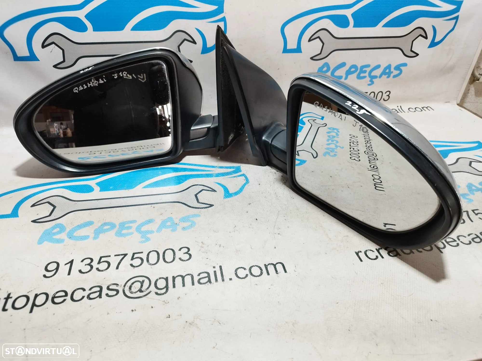 Retrovisor  Nissan Qashqai J10 espelho esquerdo direito eletricos - 4